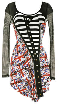 Robe de punk avec Union Jack